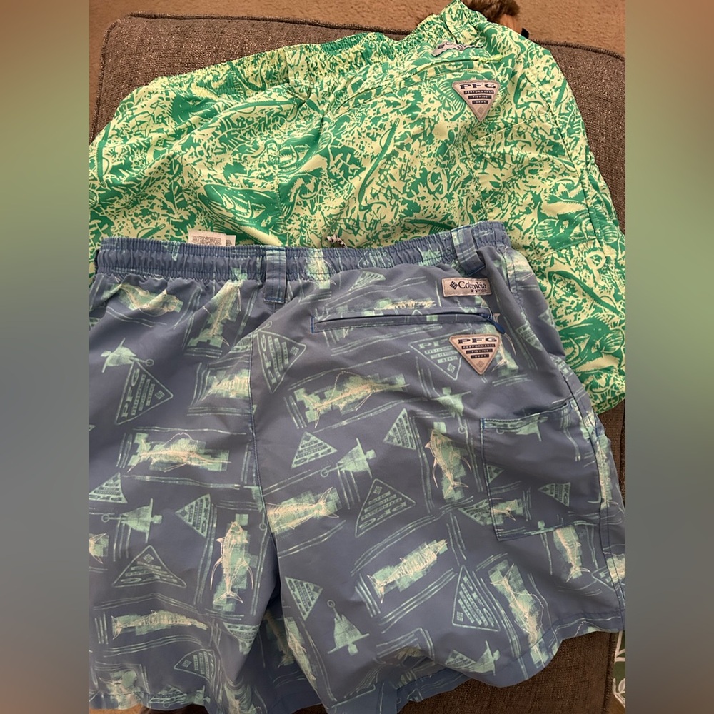 Columbia Patterned Swim Trunks 2 pairs